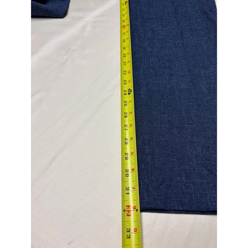 Banana Republic Mens Tailored Slim Fit Blue Textured Dress Pants 38x32 Stretch